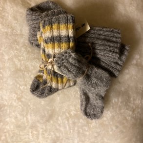 Håndstrikkede uldsokker