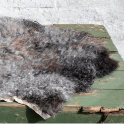 Thy Lam skind, brunt, grt og hvidt unika