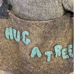 Taske, uld, hug a tree