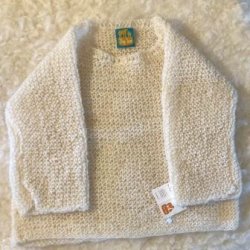 Babybluse, lun, r�hvid, ca. 6 mdr, Anna Design