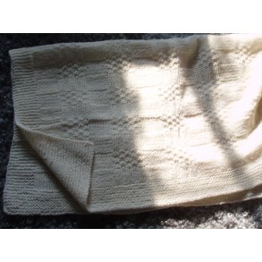 Barnevognst�ppe, firkantet strikket