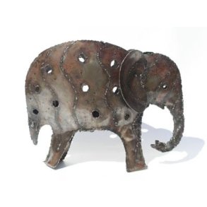 Lille elefant fyrfadsholder