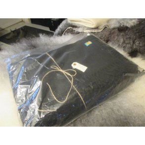 Thy Lam plaid, sort, indfarvet