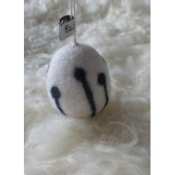 g med marineblt mnster, ca. 6 cm hj