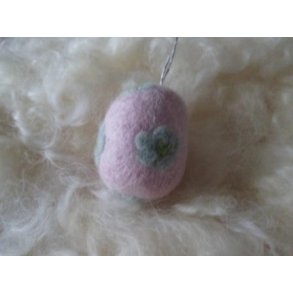 g lys rosa med fin blomst i pastel, 6 cm hj