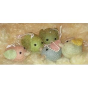 Fugl med sm vinger, ca. 6x4cm