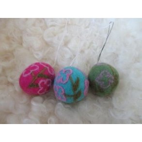 g, kraftig pinkfarve, ca. 6 cm  med ophng