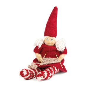 Stor nissemor med strikketj