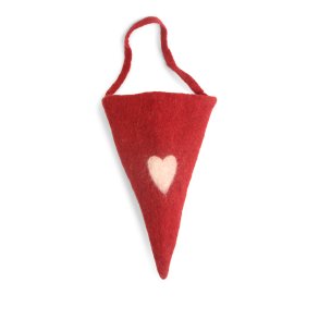 Stor julekurv med hjerte