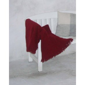 Thy Lam uldplaid, vinrd, indfarvet