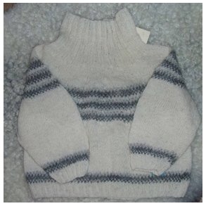 Bluse med strib, ca.1 r